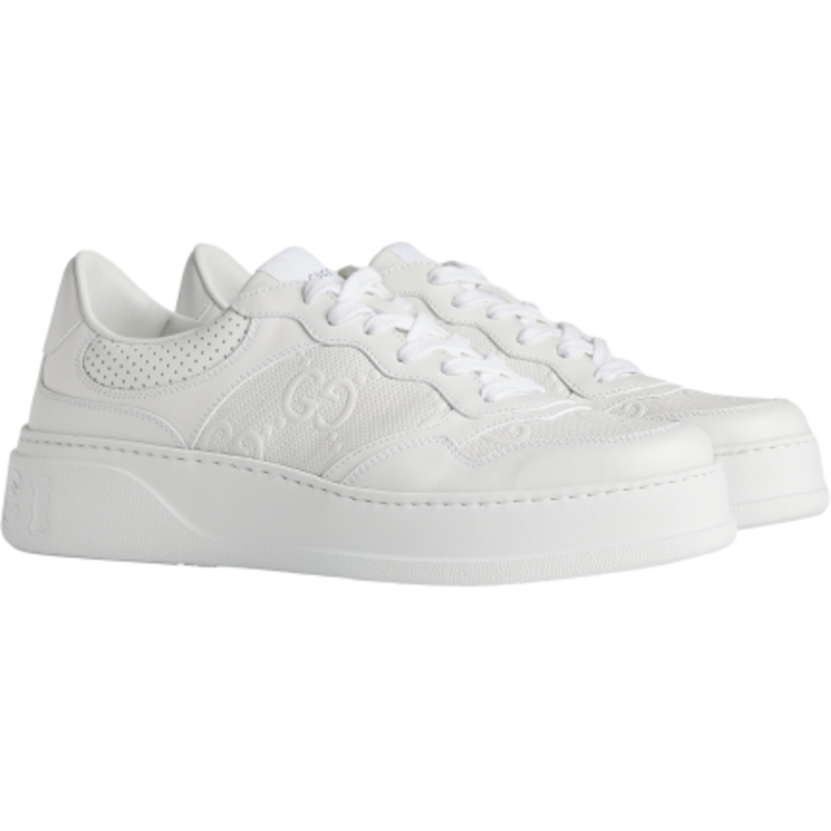 TENIS GUCCI GG EMBOSSED SNEAKER GG GREY