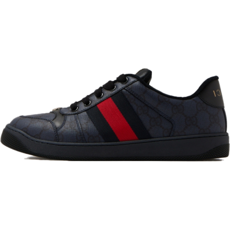 TENIS GUCCI SCREENER GG LEATHER BLACK
