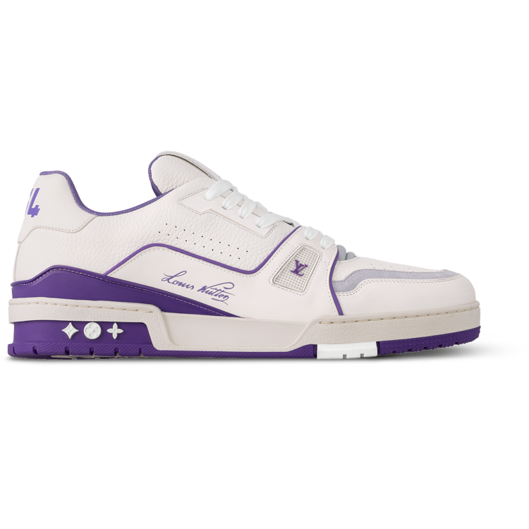 TENIS LOUIS VUITTON TRAINER #54 SIGNATURE WHITE PURPLE