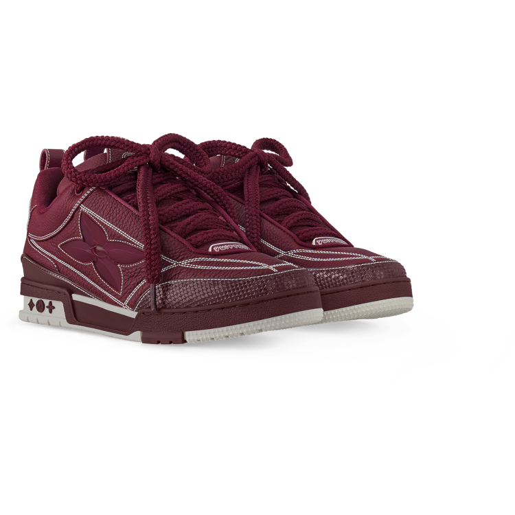 TENIS LOUIS VUITTON LV SKATE SNEAKER BORDEAUX RED