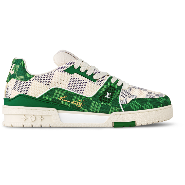 TENIS LOUIS VUITTON LV TRAINER DAMIER WHITE GREEN