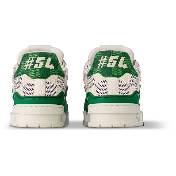 TENIS LOUIS VUITTON LV TRAINER DAMIER WHITE GREEN