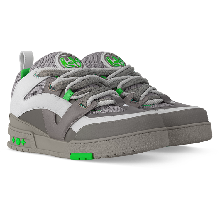 TENIS LOUIS VUITTON LV SKATE SNEAKER GREY GREEN