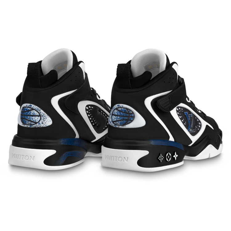 TENIS LOUIS VUITTON LV TRAINER 2 BLACK WHITE BLUE 