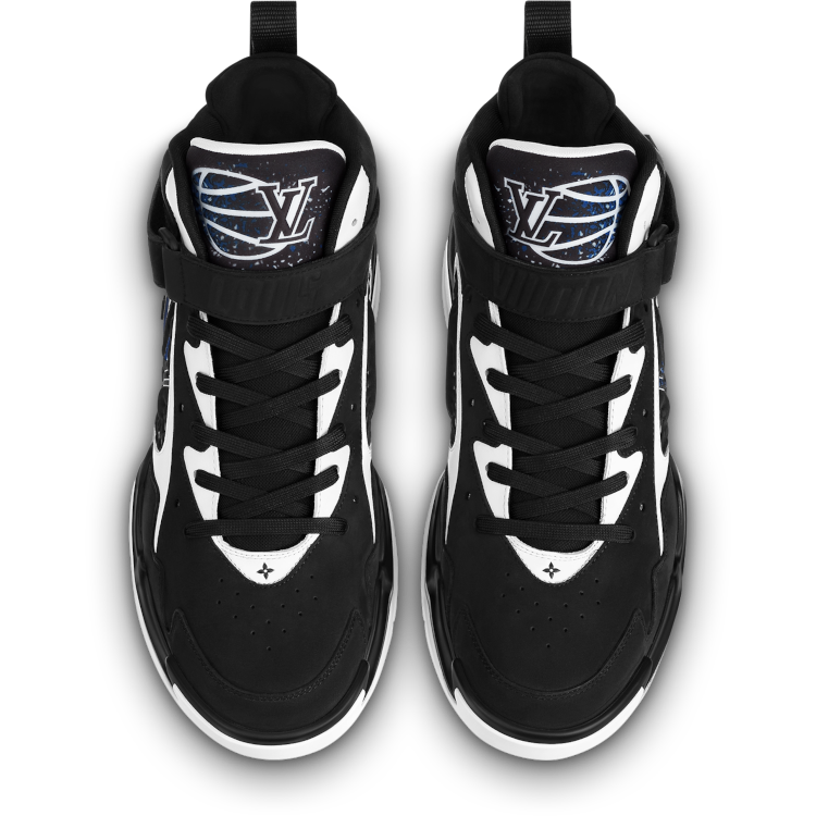 TENIS LOUIS VUITTON LV TRAINER 2 BLACK WHITE BLUE 
