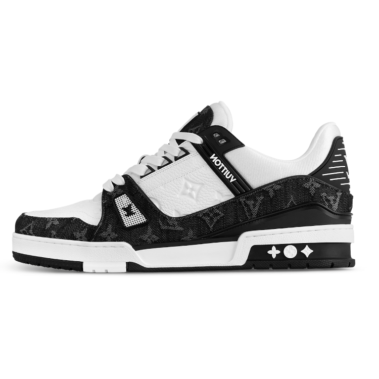 TENIS LOUIS VUITTON LV TRAINER WHITE BLACK