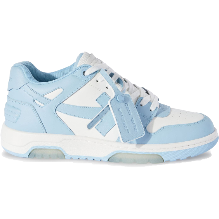 TENIS OFF-WHITE OUT OF OFFICE LOW CALF LEATHER WHITE BABY BLUE