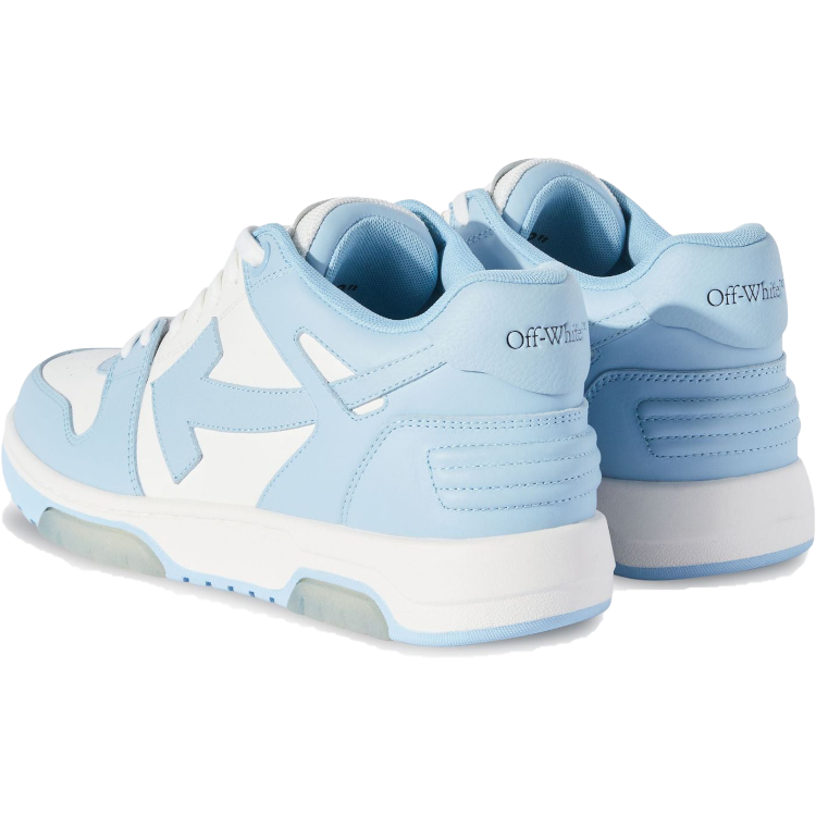 TENIS OFF-WHITE OUT OF OFFICE LOW CALF LEATHER WHITE BABY BLUE