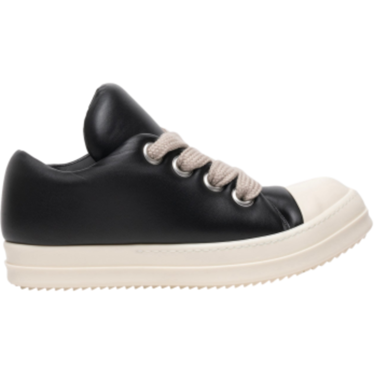 TENIS RICK OWENS LUXOR JUMBO LACE PADDED LOW SNEAKS IN ACID AND MILK PEACHED LAMBSKIN