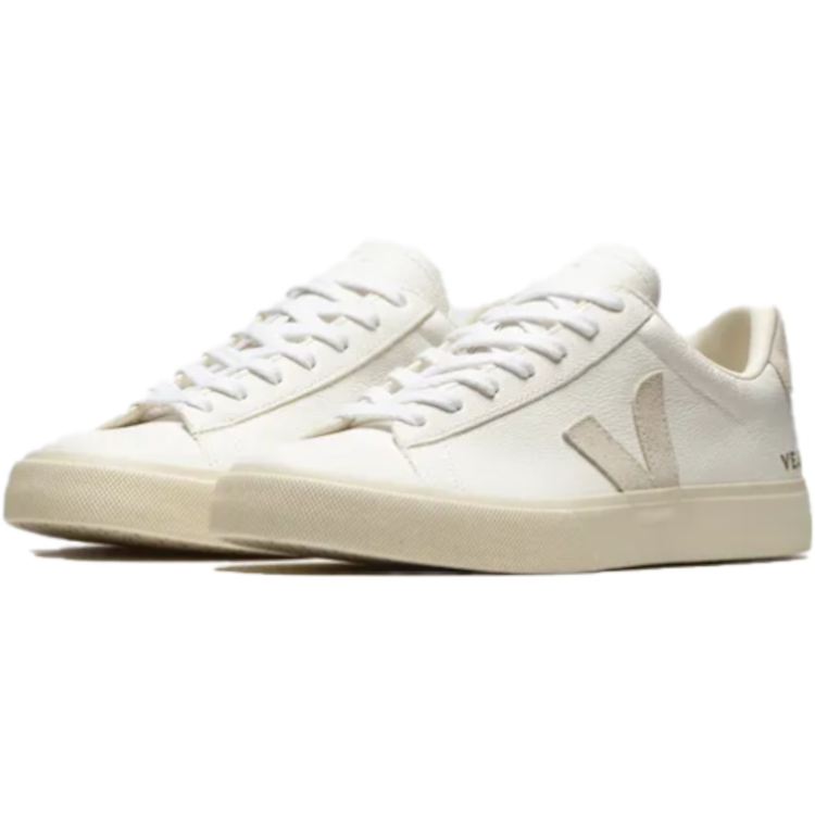 TENIS VEJA CAMPO LOW CHROMEFREE LEATHER WHITE NATURAL