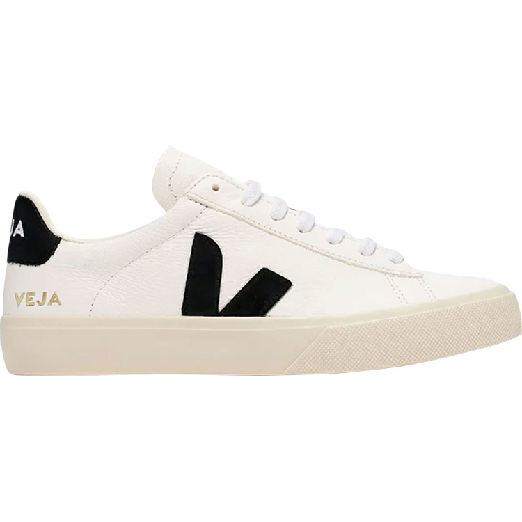 TENIS VEJA CAMPO LOW CHROMEFREE LEATHER WHITE BLACK