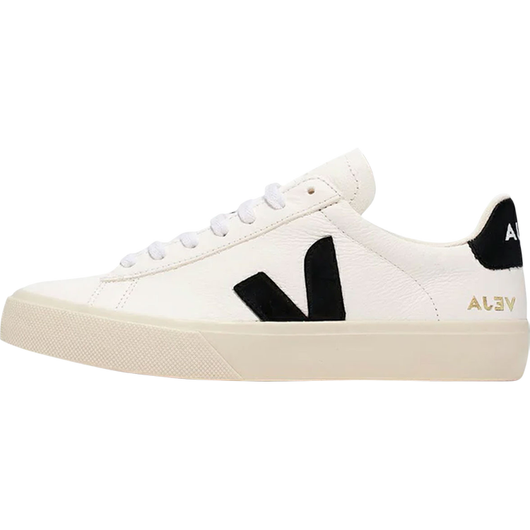TENIS VEJA CAMPO LOW CHROMEFREE LEATHER WHITE BLACK