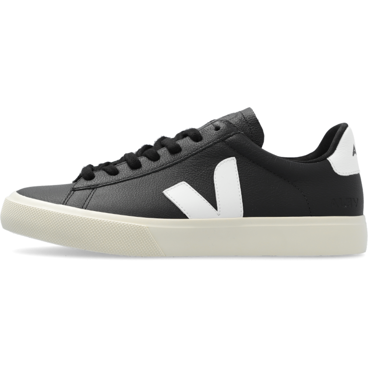 TENIS VEJA CAMPO LOW CHROMEFREE LEATHER BLACK WHITE