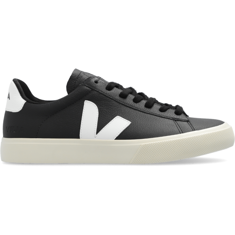 TENIS VEJA CAMPO LOW CHROMEFREE LEATHER BLACK WHITE