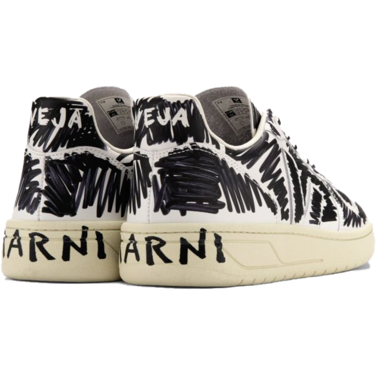 TENIS VEJA CAMPO LOW CHROMEFREE LEATHER BLACK MARSALA