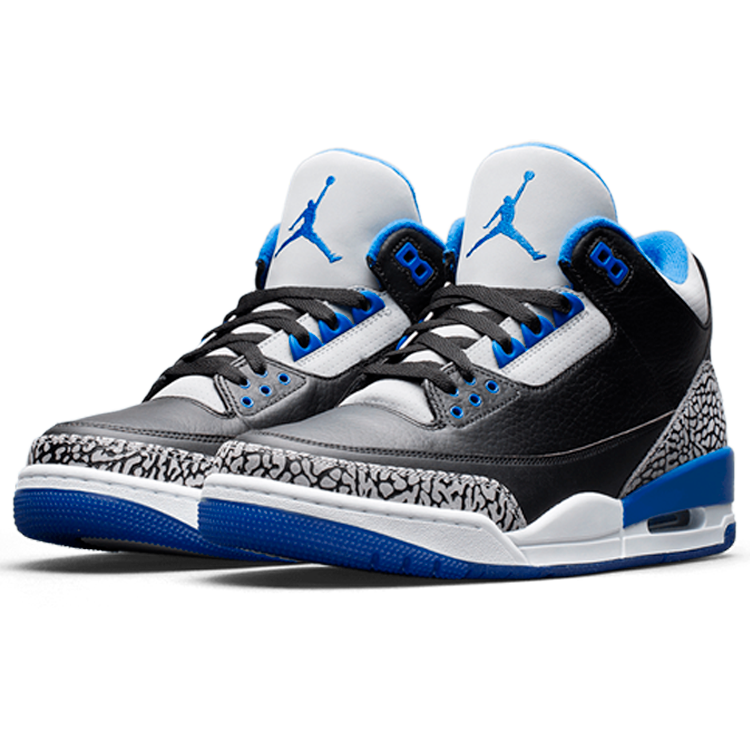 TENIS JORDAN 3 SPORT BLUE 