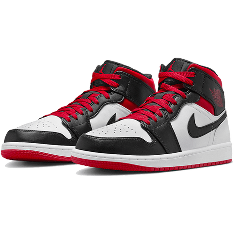 TENIS JORDAN 1 MID GYM RED BLACK TOE