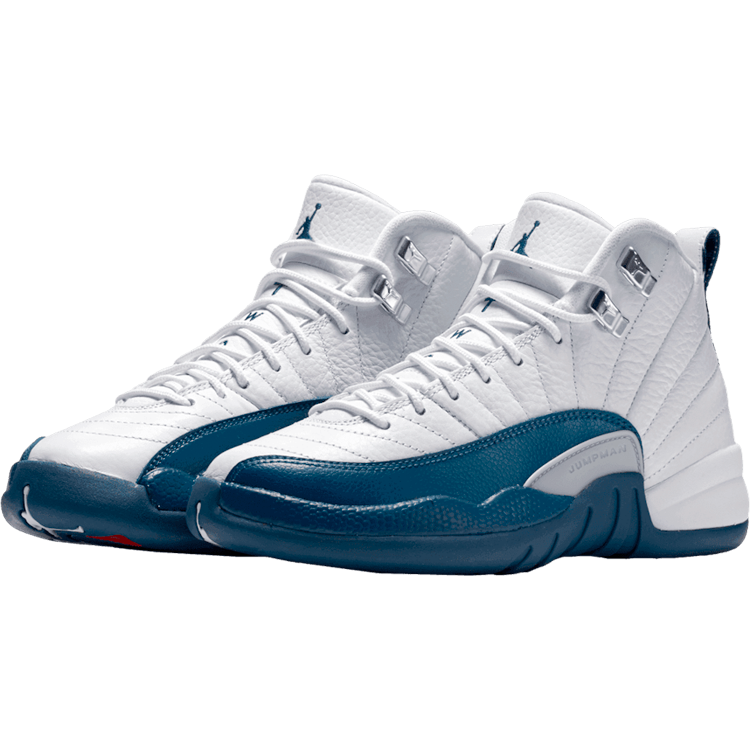 jordan 12s navy blue and white