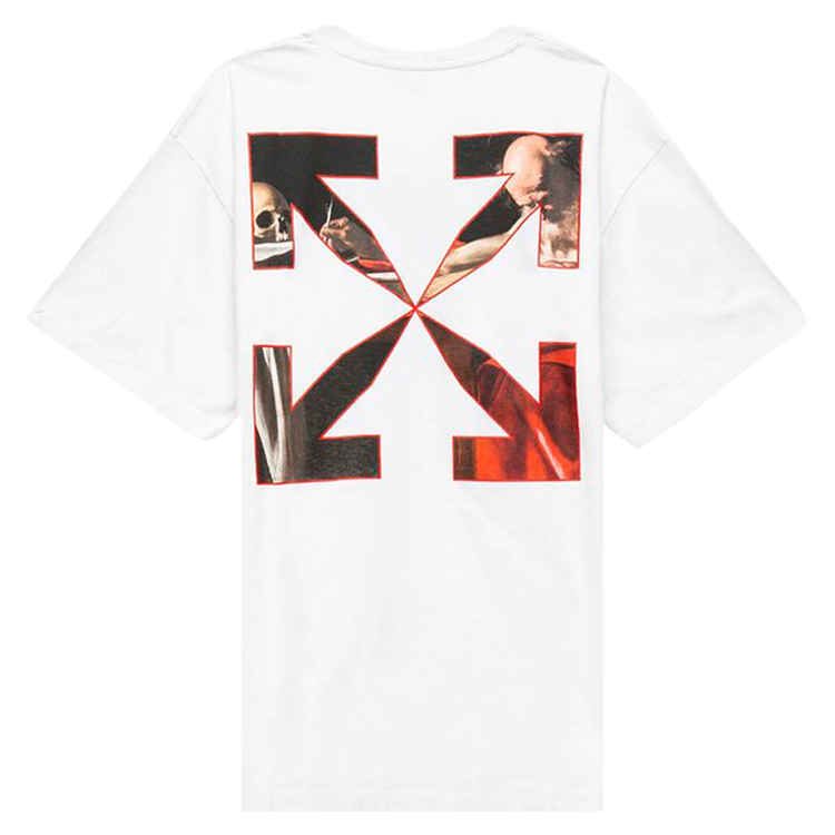 OFF-WHITE CARAVAGGIO OVER TEE WHITE RED