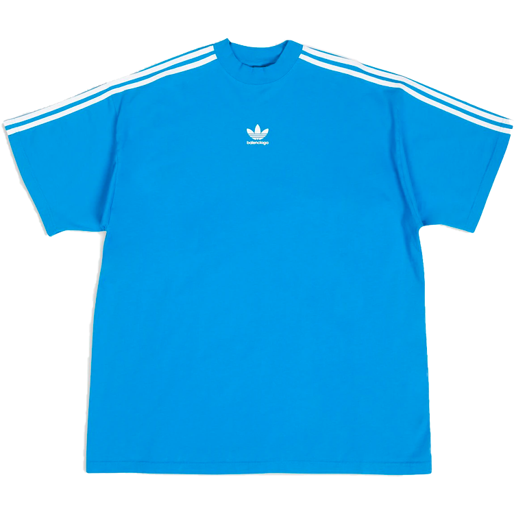 BALENCIAGA ADIDAS T SHIRT OVERSIZED BLUE