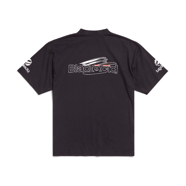 BALENCIAGA AL GENERATED MEDIUM FIT T SHIRT BLACK 