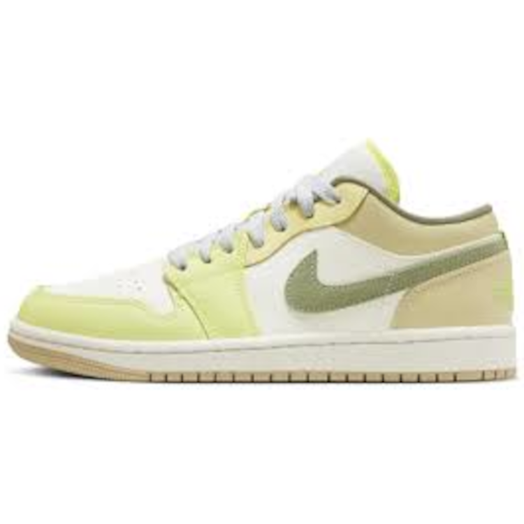 TENIS JORDAN 1 LOW SAIL WHITE OIL GREEN 