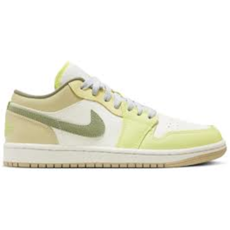 TENIS JORDAN 1 LOW SAIL WHITE OIL GREEN 