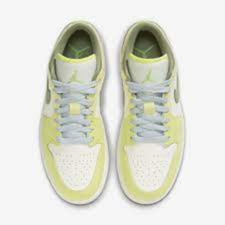 TENIS JORDAN 1 LOW SAIL WHITE OIL GREEN 