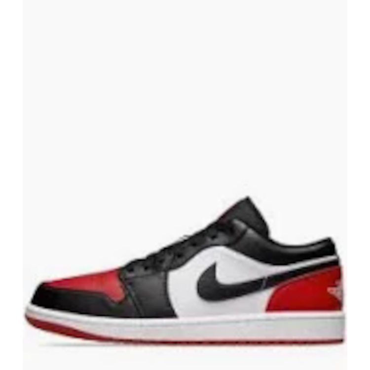 TENIS JORDAN 1 LOW BRED TOE 2.0