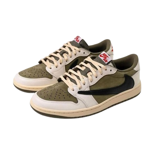 TENIS JORDAN 1 LOW OG TRAVIS SCOTT MEDIUM OLIVE