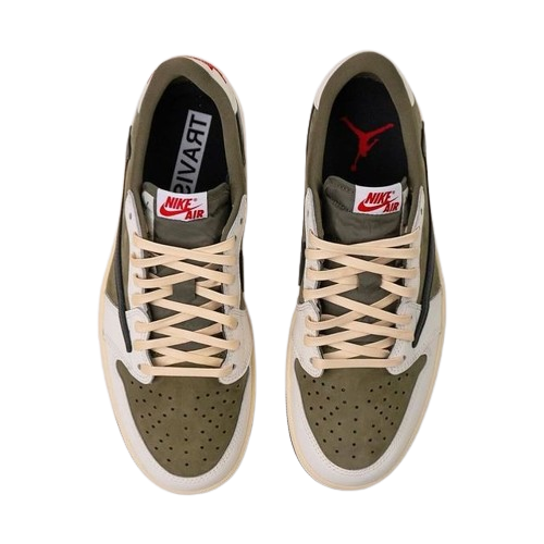 TENIS JORDAN 1 LOW OG TRAVIS SCOTT MEDIUM OLIVE
