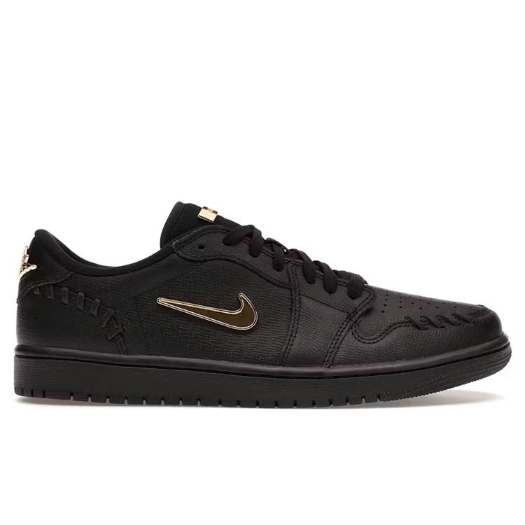 TENIS JORDAN 1 LOW METHOD BLACK METALLIC GOLD