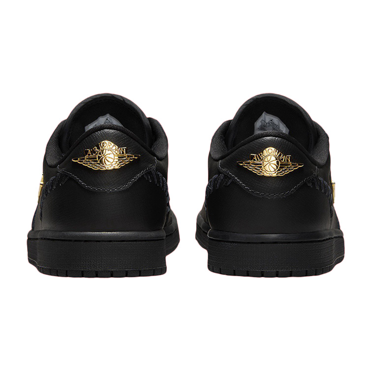 TENIS JORDAN 1 LOW METHOD BLACK METALLIC GOLD