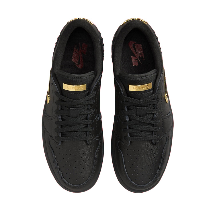 TENIS JORDAN 1 LOW METHOD BLACK METALLIC GOLD