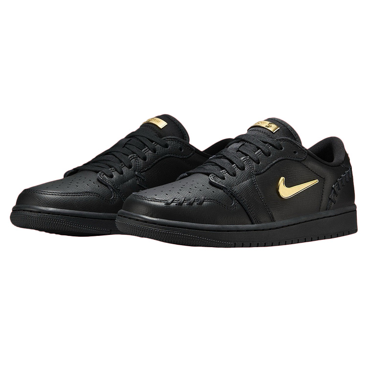 TENIS JORDAN 1 LOW METHOD BLACK METALLIC GOLD