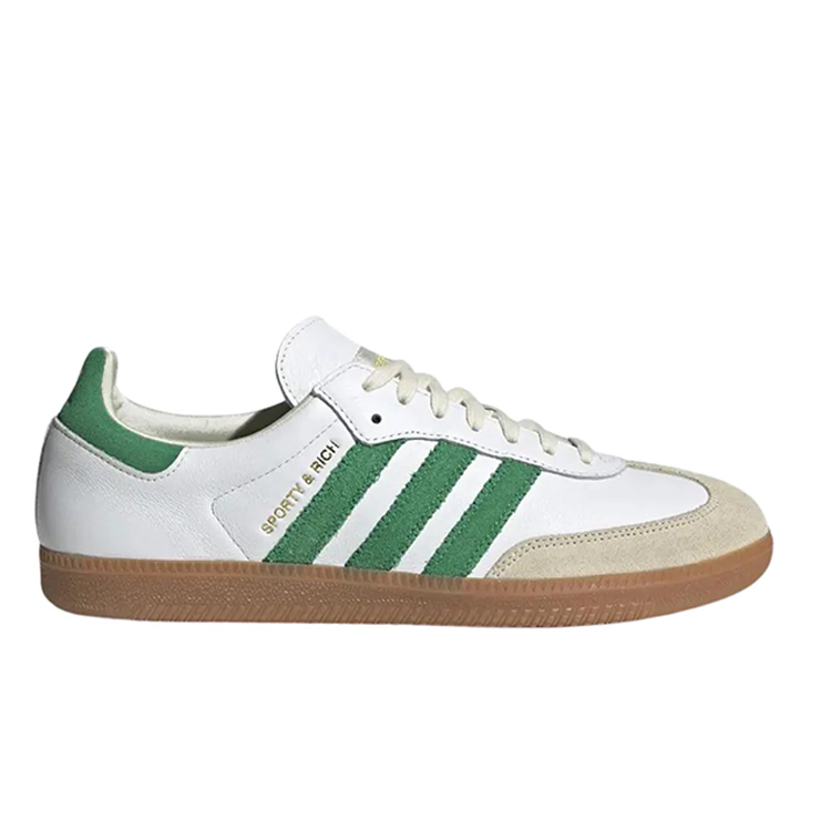 TENIS ADIDAS SAMBA OG SPORTY & RICH WHITE GREEN