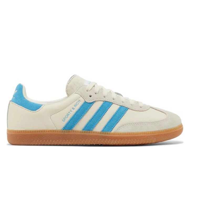 TENIS ADIDAS SAMBA OG SPORTY & RICH CREAM BLUE