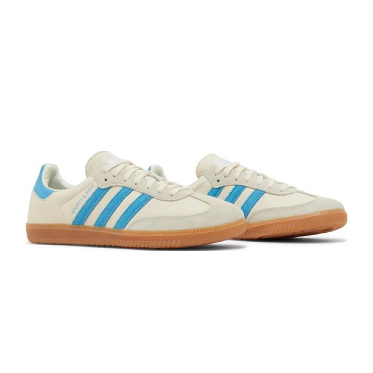 TENIS ADIDAS SAMBA OG SPORTY & RICH CREAM BLUE