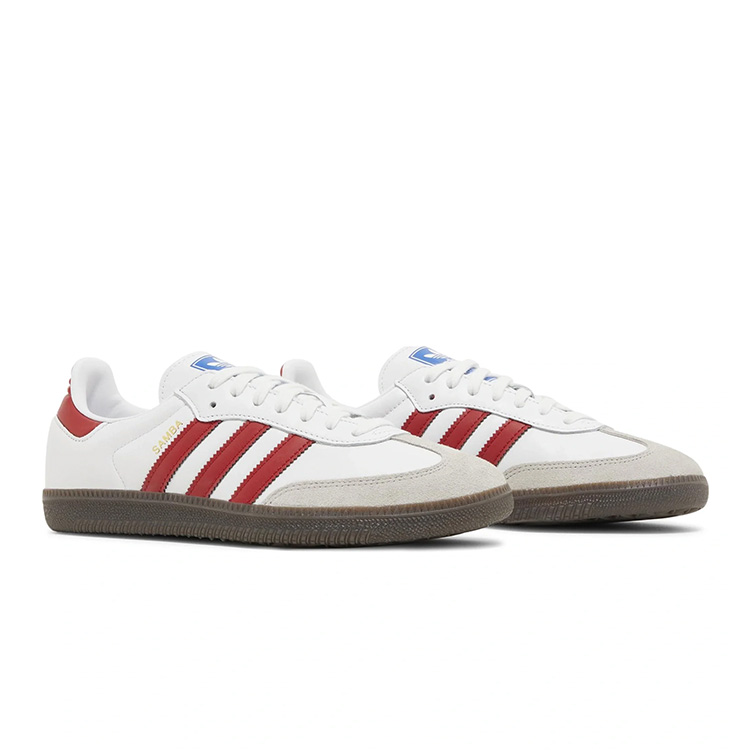 TENIS ADIDAS SAMBA OG WHITE BETTER SCARLET