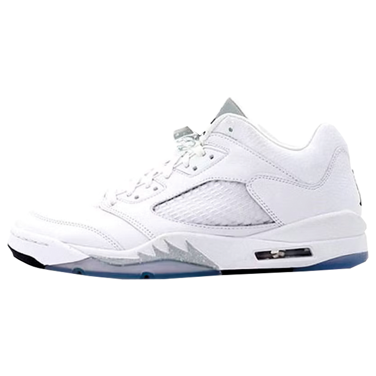 TENIS JORDAN 5 LOW METALLIC WHITE
