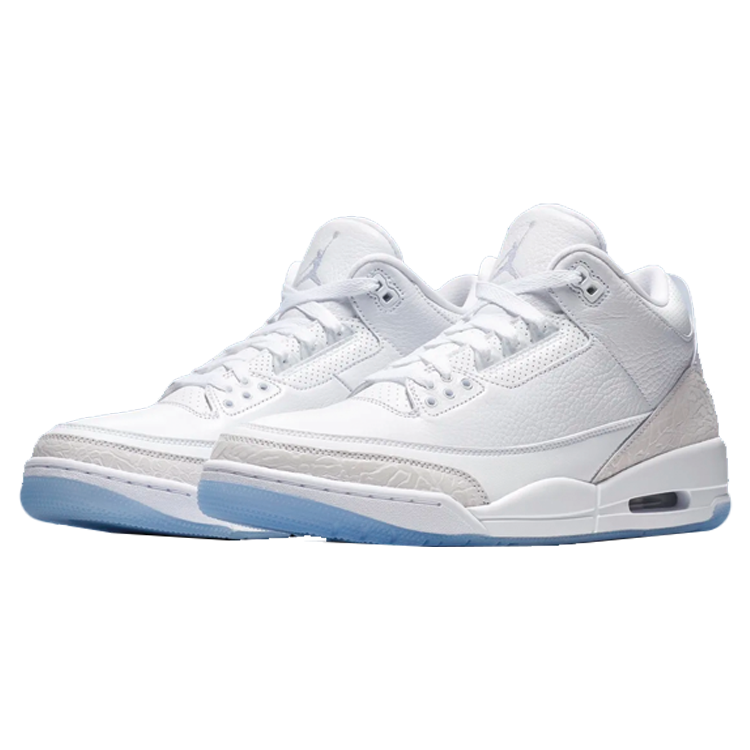TENIS JORDAN 3 PURE WHITE 2018