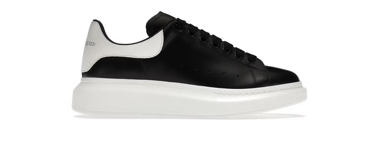 TENIS ALEXANDER MCQUEEN OVERSIZED WHITE BLACK