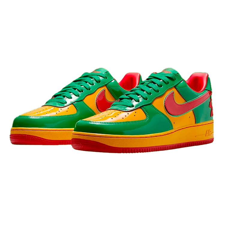 TENIS NIKE AIR FORCE 1 LOW LIL YACHTY CONCRETE BOY LUCKY GREEN