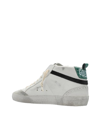 TENIS GOLDEN GOOSE MID STAR WHITE GREEN