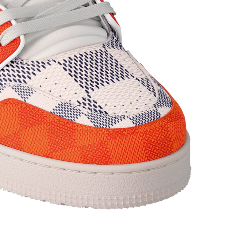 TENIS LOUIS VUITTON LV TRAINER DAMIER WHITE ORANG