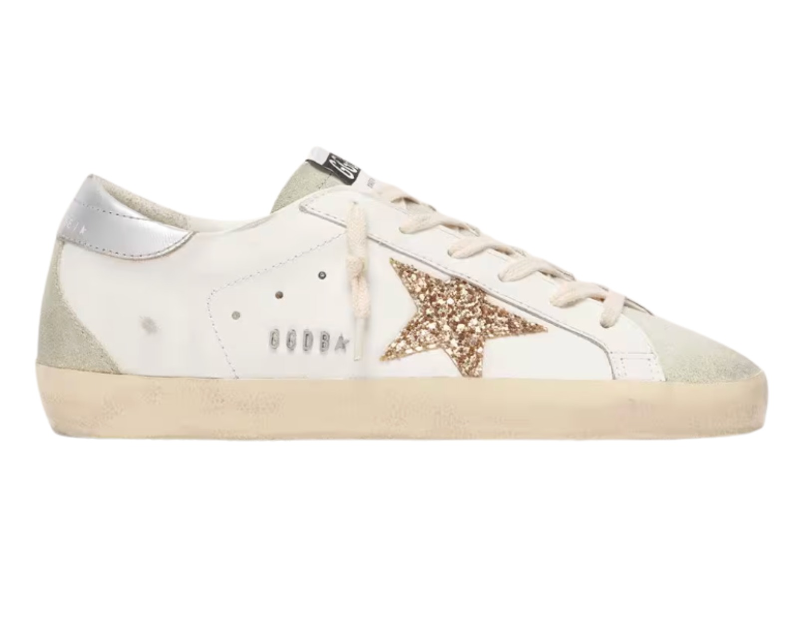 TENIS GOLDEN GOOSE SUPER STAR GLITTER GOLD SUEDE ICE