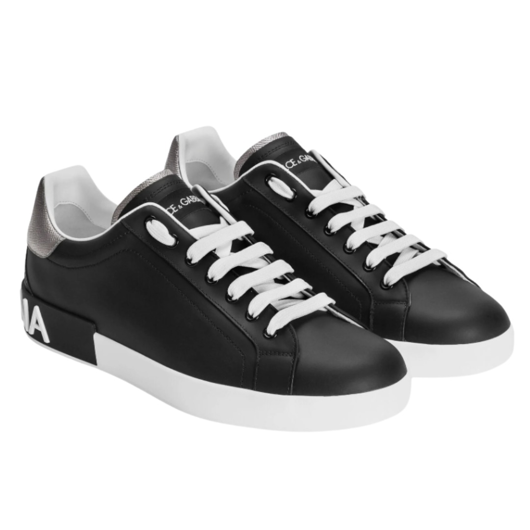 TENIS DOLCE & GABBANA PORTOFINO BLACK GREY 