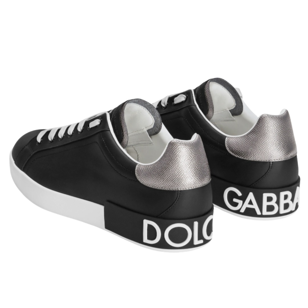 TENIS DOLCE & GABBANA PORTOFINO BLACK GREY 