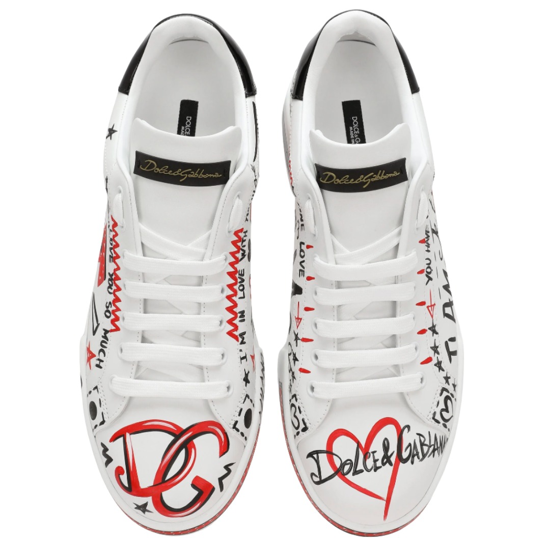TENIS DOLCE & GABBANA PORTOFINO PRINT LOVE DG