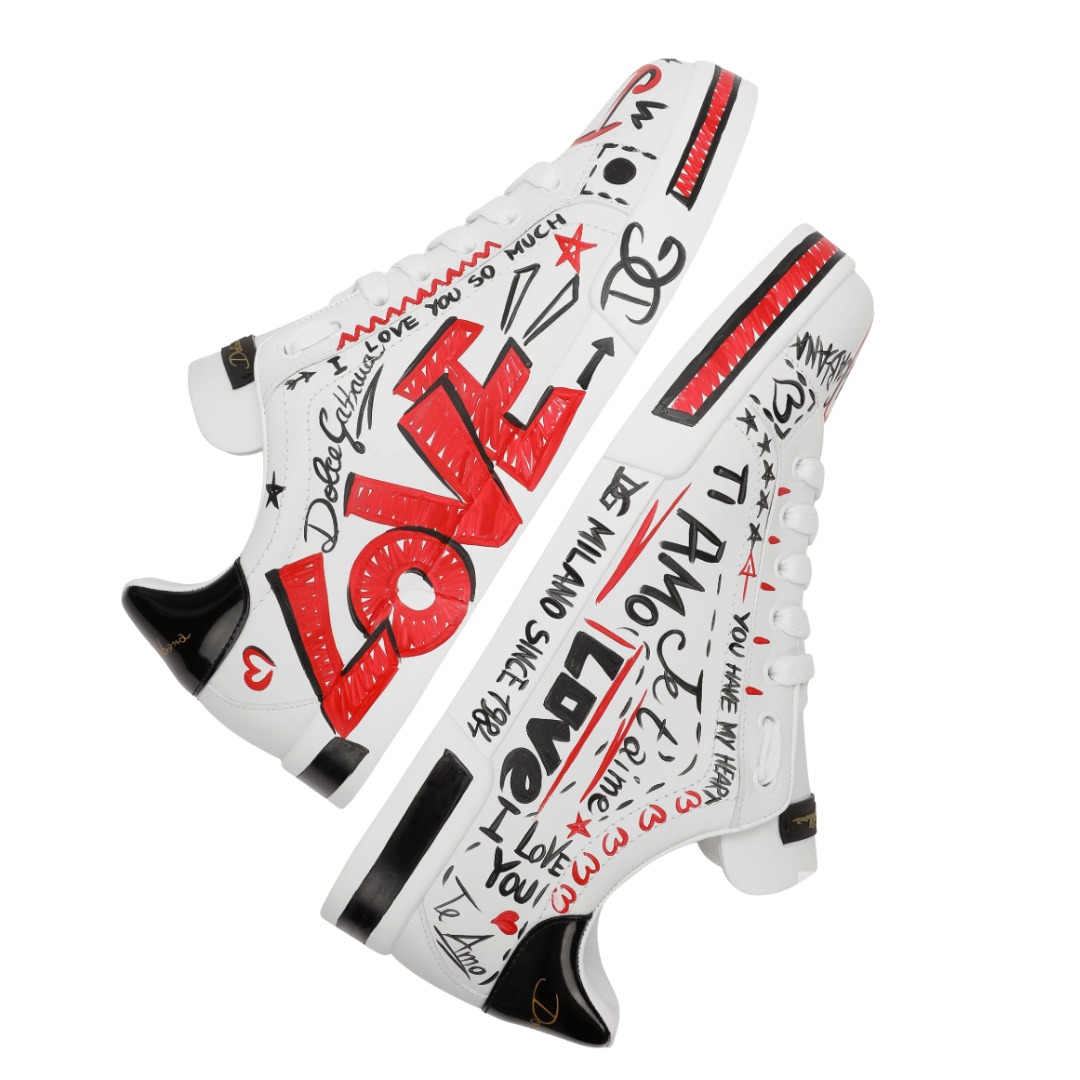 TENIS DOLCE & GABBANA PORTOFINO PRINT LOVE DG